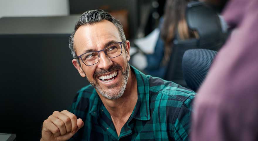 Headshot of man smiling