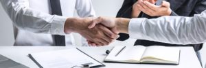 business men shaking hands after a successful interview business men shaking hands after a successful interview