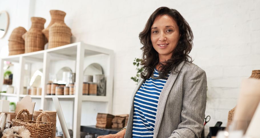 Woman working as cashier