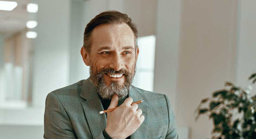 headshot of man smiling