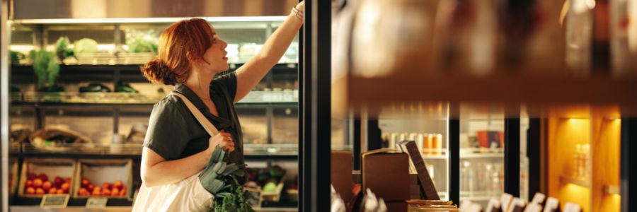 Woman shopping in store