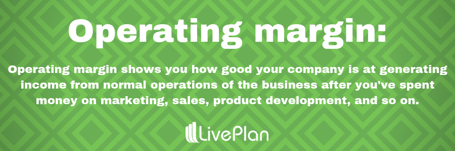 What is operating margin