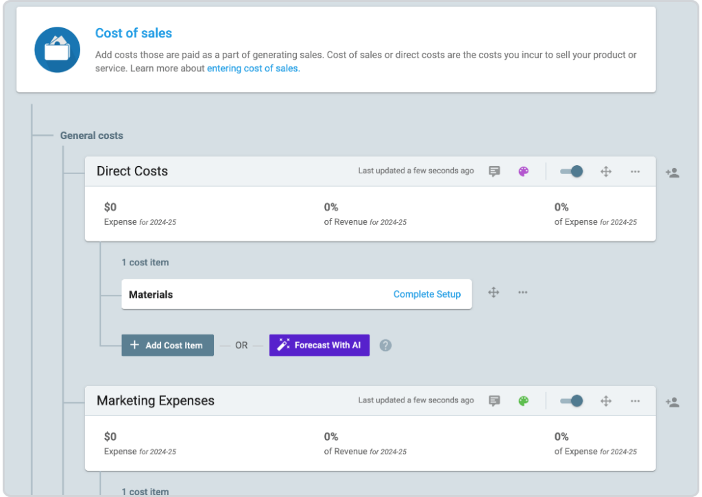 Upmetrics financial plan 1024x725